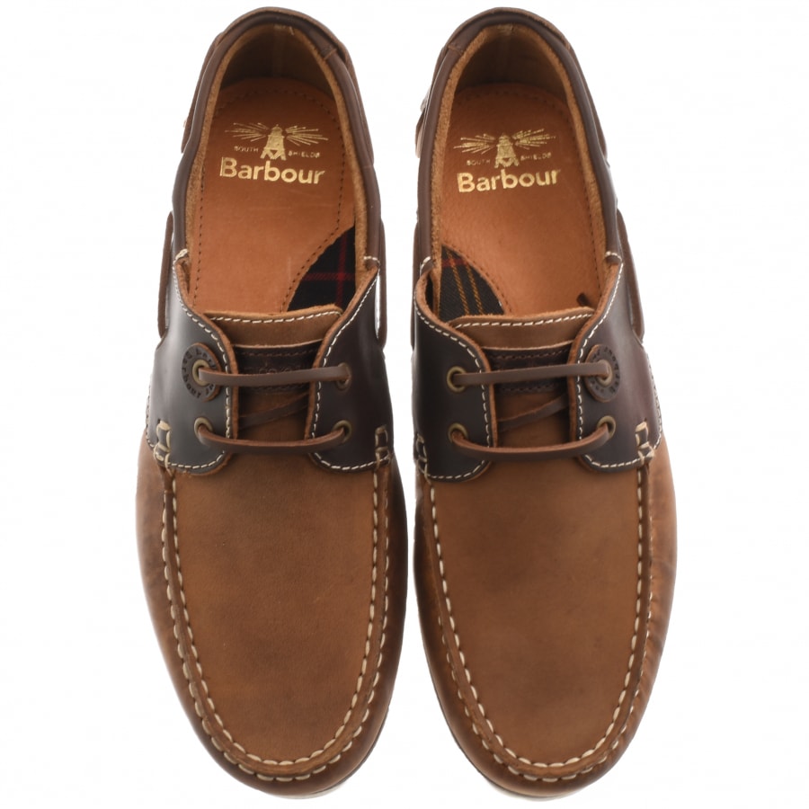 Alternative Image for ProductBarbour Leather Capstan Deck Shoes Brown3